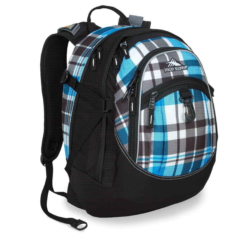 Blue Black Crosshatch-Blk