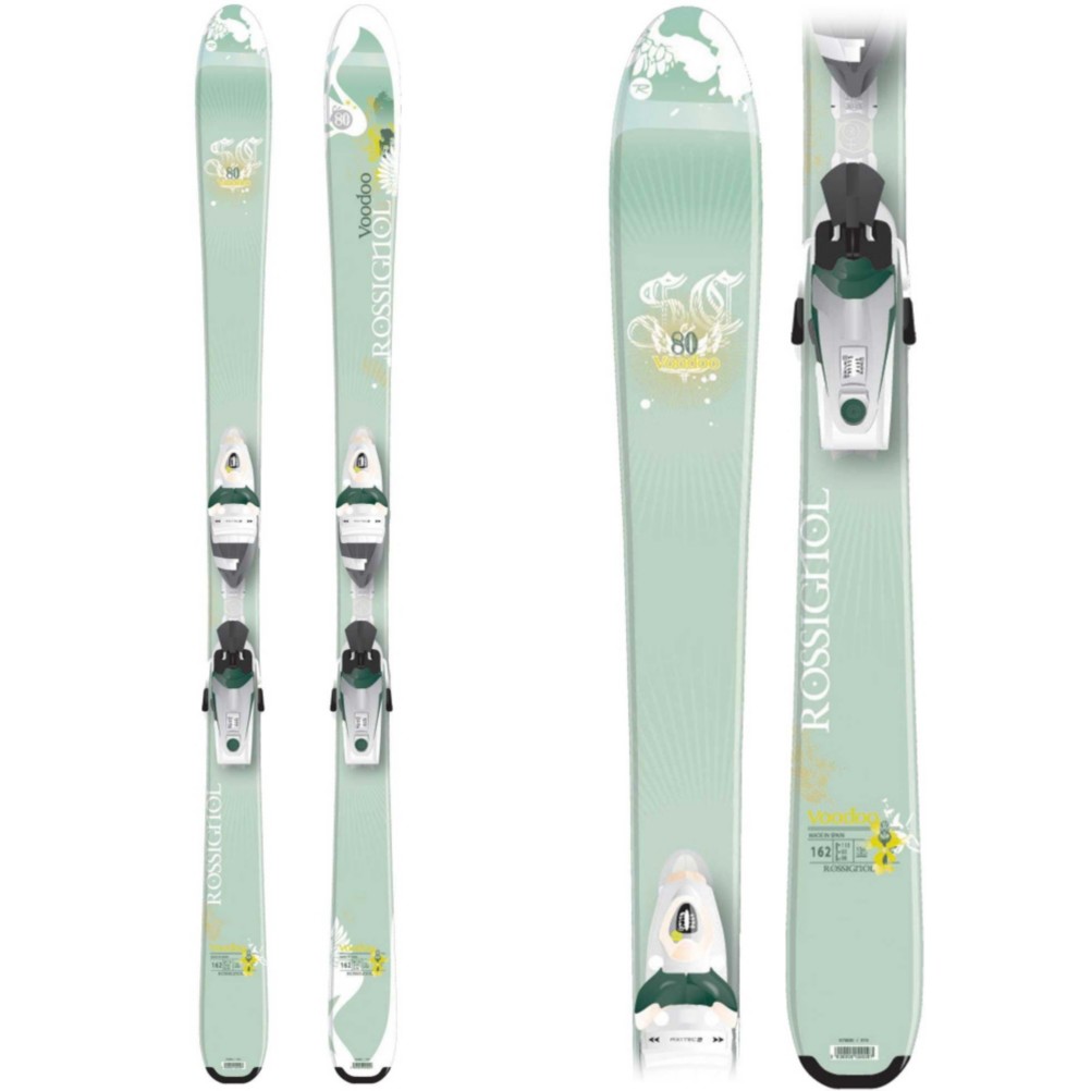 Rossignol Voodoo SC80 Womens Skis with Saphir 110 W Freebeam Bindings 2009