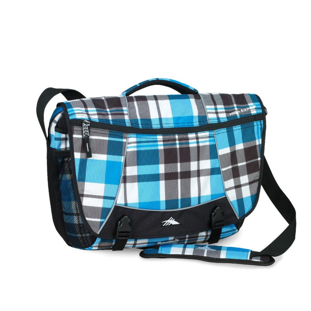 Blue Black Crosshatch-Black