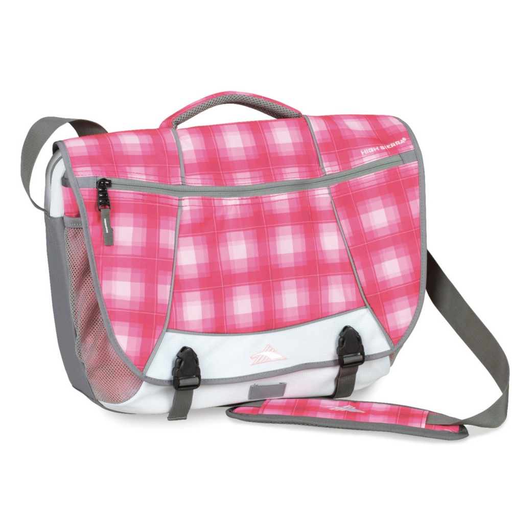 Pink Square Plaid-White-Ash