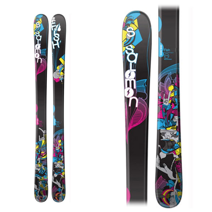Salomon TenEighty Fish Kids Twin Tip Skis 2009