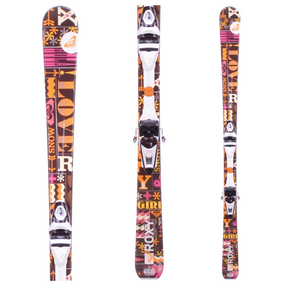 Roxy Swell Womens Skis with N9 Int Swell Bindings 2009