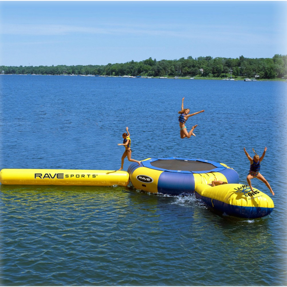 Rave Aqua Jump 150 15 Foot Trampoline Water Park 2010