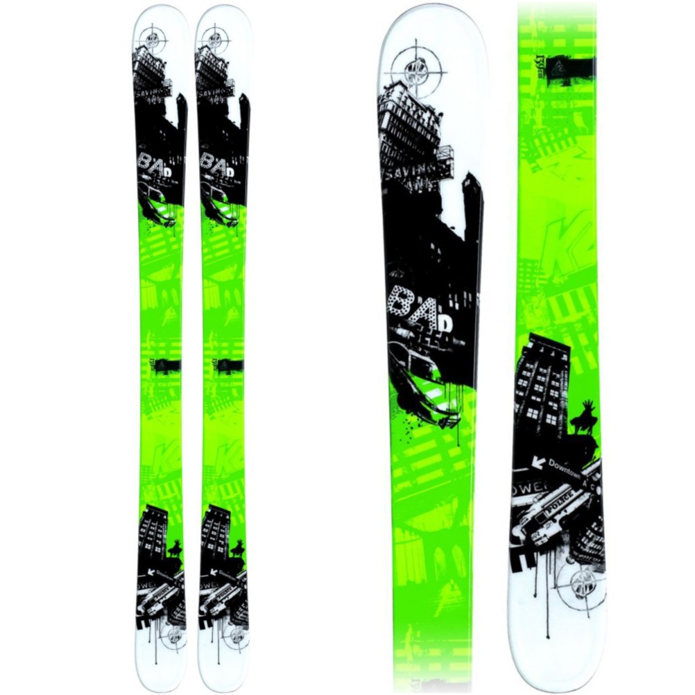 K2 Bad Seed Kids Twin Tip Skis 2010