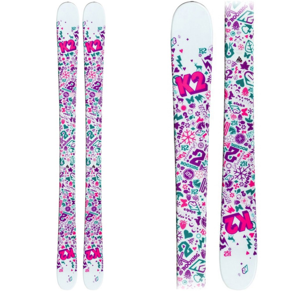 K2 Missy Kids Twin Tip Skis 2010