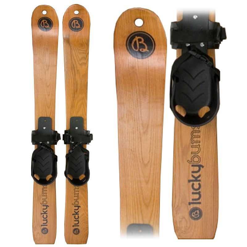 Lucky Bums Heirloom Collection Wooden Kids Skis 2010