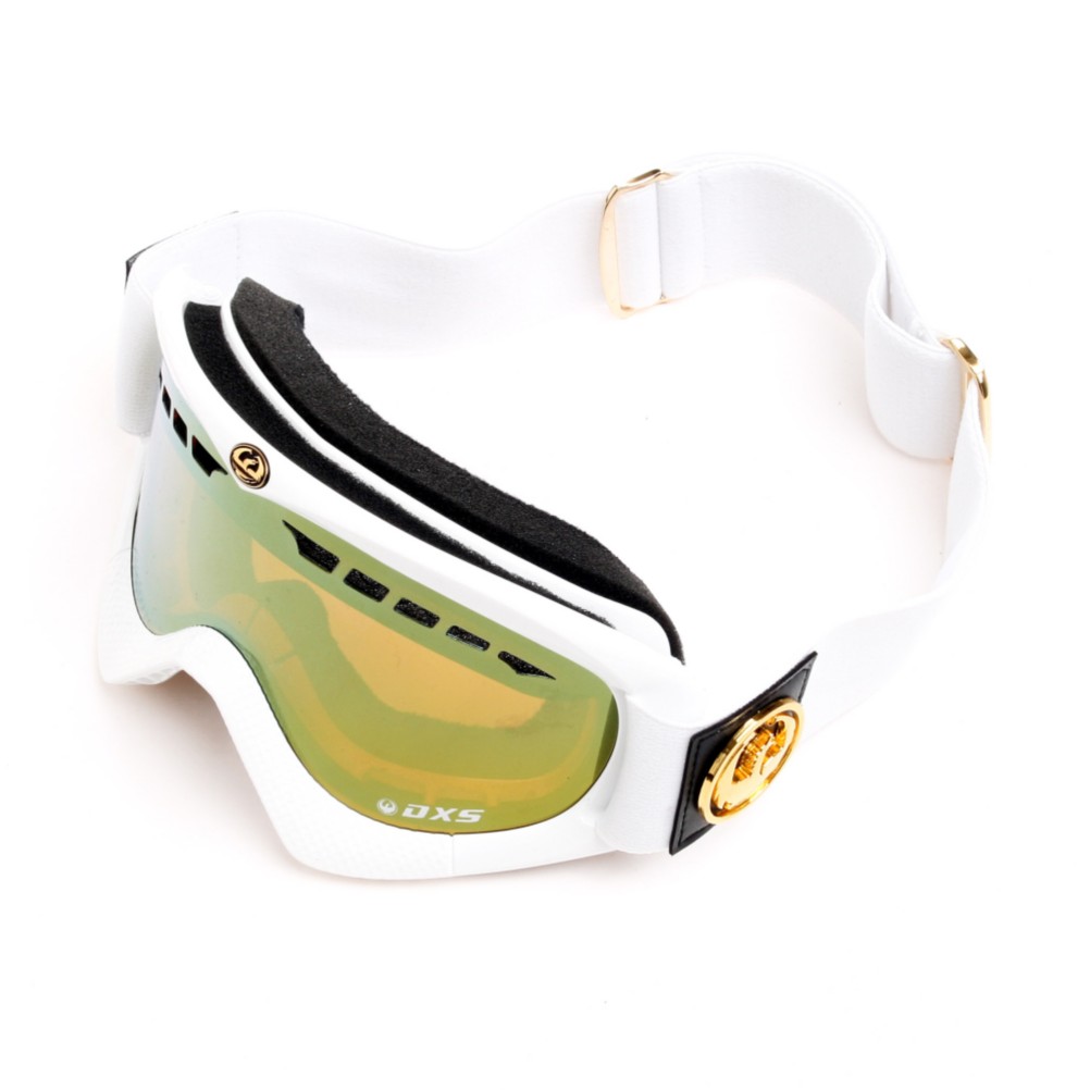 Dragon DXS White Gold Goggles - Adults 2010