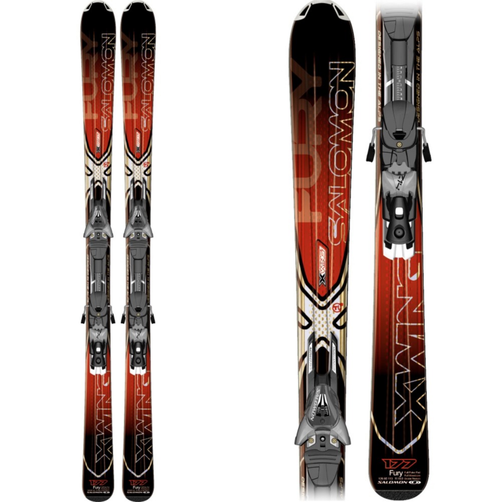 Salomon X-Wing Fury Skis with Z12 Protrack Bindings 2010