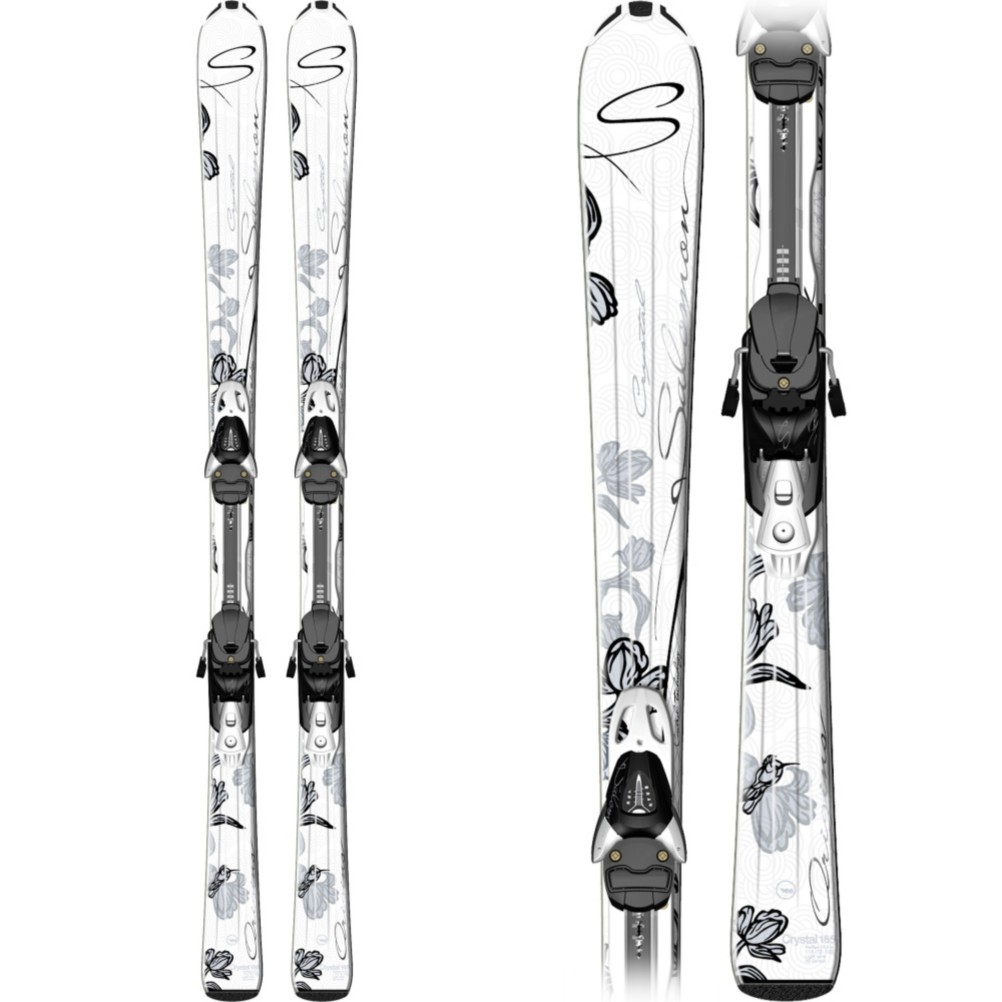 Salomon Origins Crystal Womens Skis with LZ9 Lightrak Bindings 2010