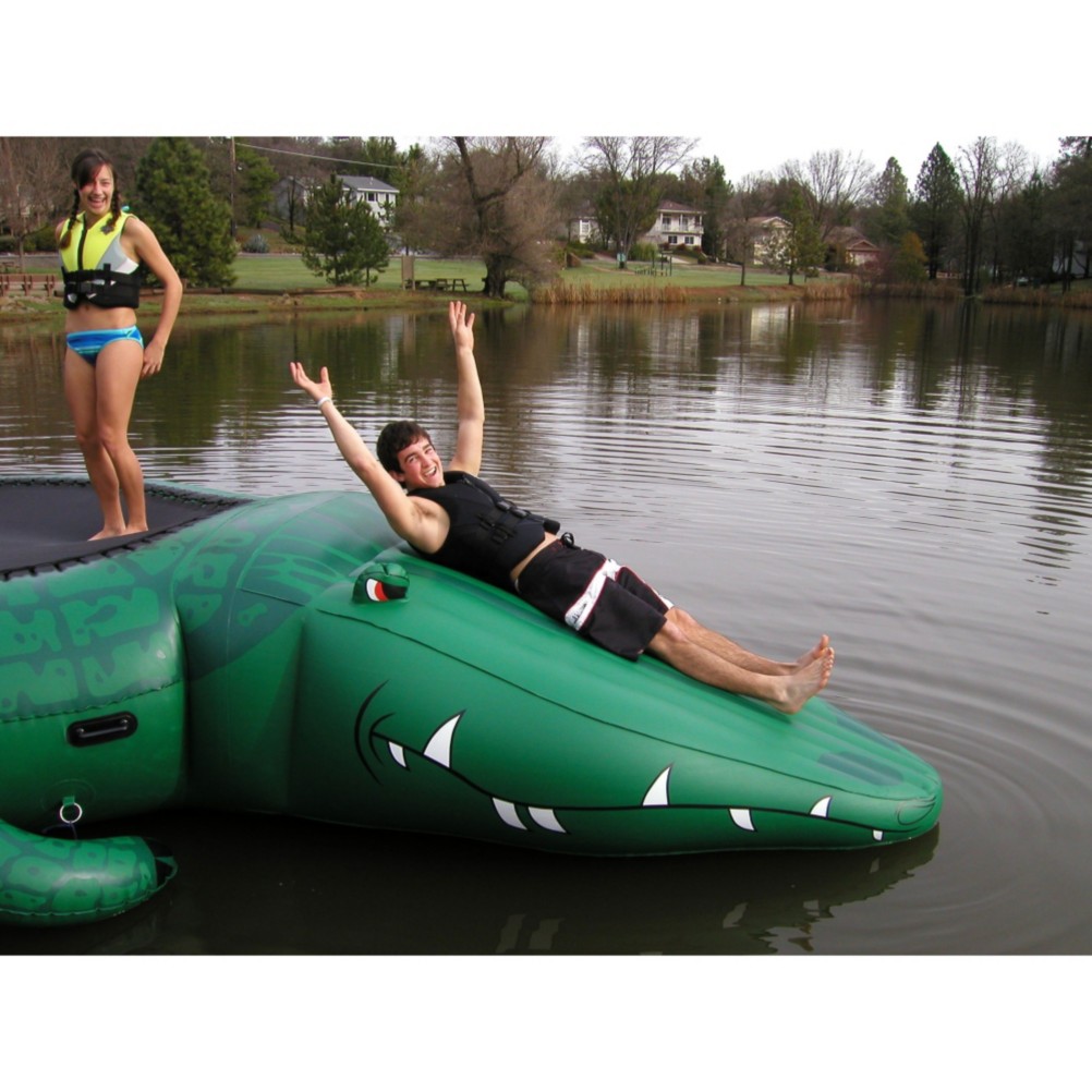 Island Hopper Gator 13 Foot Bounce Platform with Slide 2009