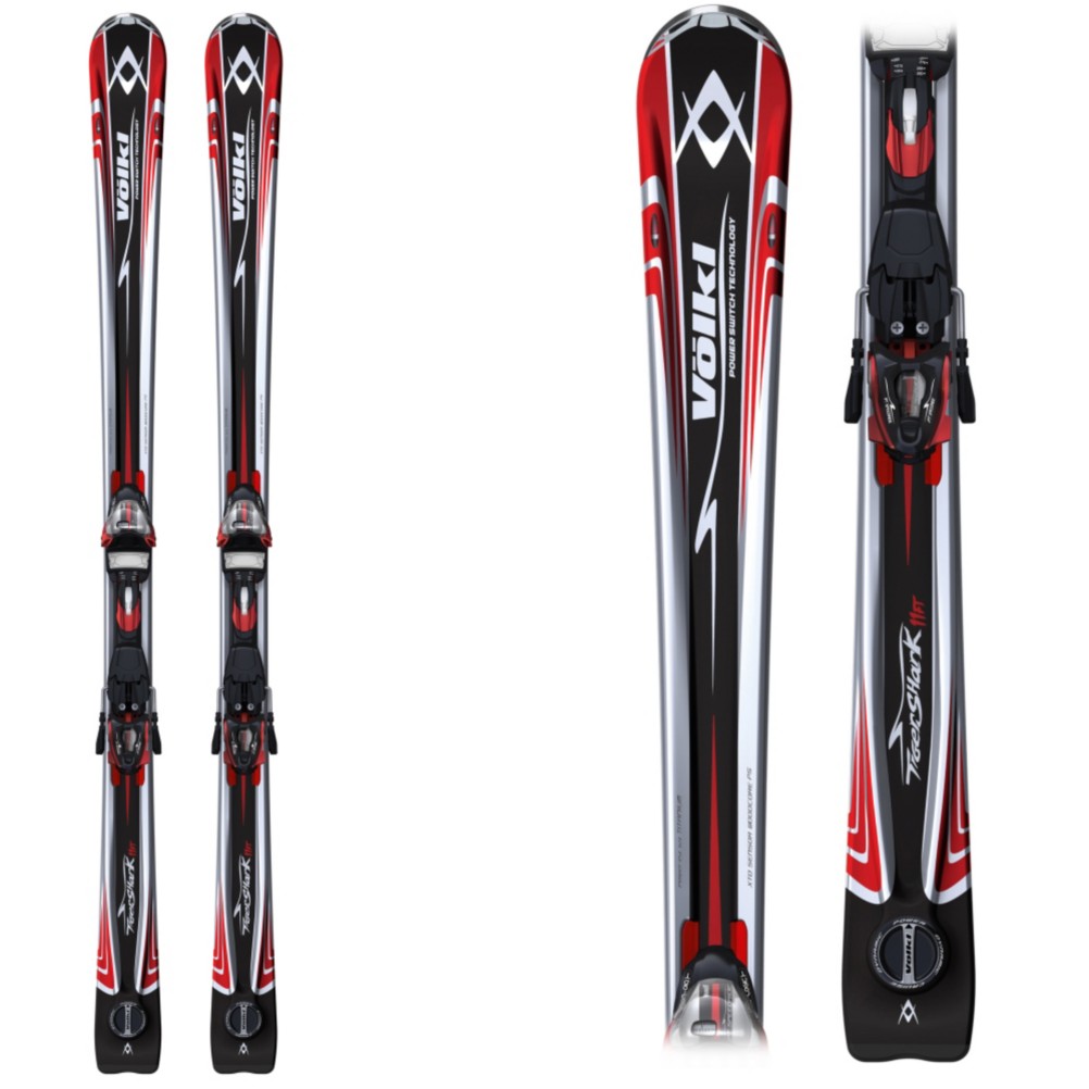 Volkl Tigershark 11ft Power Switch Skis with IPT speedride 12 Bindings 2010