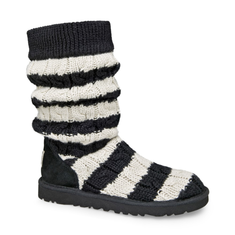 UGG Classic Tall Stripe Cable Knit Boots - Womens 2010
