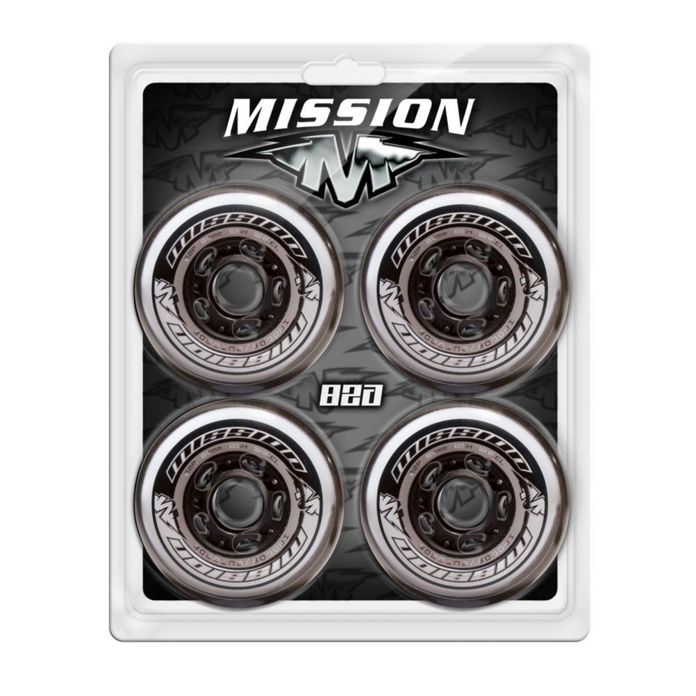 Mission BSX Outdoor 82A Inline Skate Wheels - 4 Pack 2010
