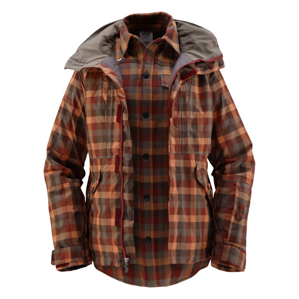 Pixel Plaid Orange Nectar