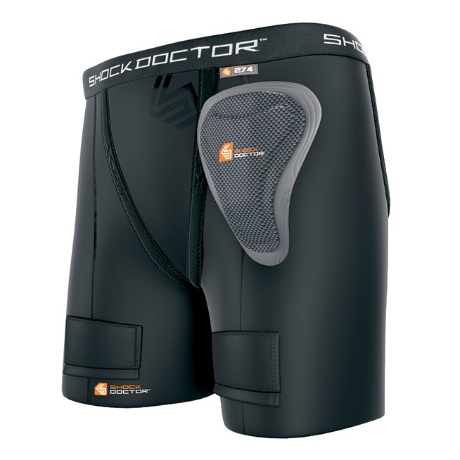 Shock Doctor Loose Hockey Shorts with Pelvic Protector - Girls